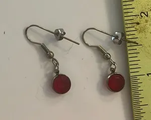 Small hanging pierced earrings thumbnail 1