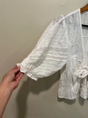American Eagle Cottage core prairie crop top thumbnail 3