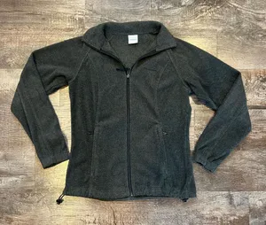 Columbia Charcoal Gray Women’s Fleece Full Zip Up with Pockets Size Small thumbnail 1