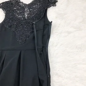 Ya Los Angeles Black Lace Fit And Flare Pleated Dress Size Small‎ thumbnail 7