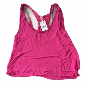 Free People Pink Layered Tank Top Size Small thumbnail 4