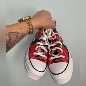 Converse Chuck Taylor All Star Lift Platform High Tops -Canvas in Strawberry Jam thumbnail 4