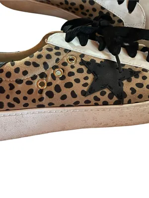 Women's Boutique CCOCCI Marcie Cheetah Star Lace Up Platform Sneakers thumbnail 5