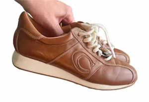 Coach Legend Sneakers Women Leather Trainer Logo Retro Athletic Made In Italy thumbnail 1
