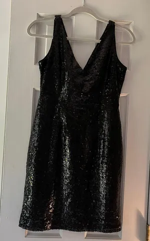 Lulus Black Sequin Homecoming Dress thumbnail 1