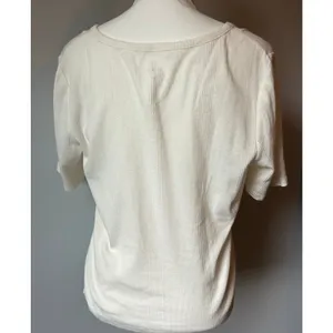 Everlane Pointelle Knit White Cotton Granny Core Cotton Basic Size Large thumbnail 7