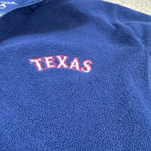 Texas Rangers Womens L Fleece Full Zip Jacket Embroidered MLB Baseball Antigua thumbnail 5