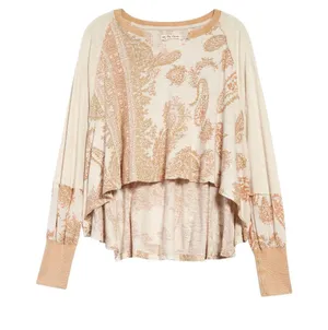 Free People LARGE True Perfection Tee in Almond Milk NWT thumbnail 10