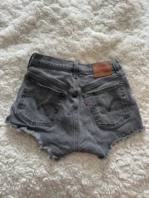 Levi’s Black Denim Shorts thumbnail 2