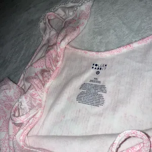 Roller Rabbit x Target Sketched Floral Pointelle Tank Top & Shorts Pajama Set in Pink size XXL thumbnail 5
