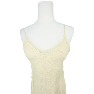 Zara Cream Lace Midi Slip Dress Size L Romantic‎ Fairy Feminine Boho Wedding thumbnail 2