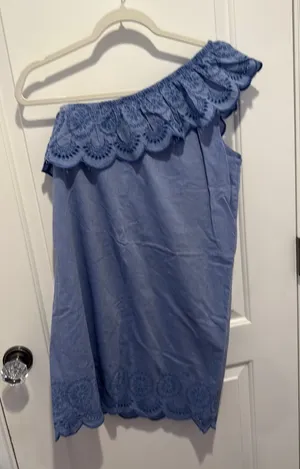 Vineyard Vines One Shoulder Cotton Dress size S thumbnail 1