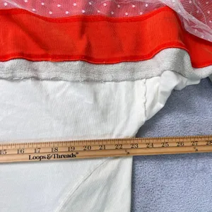 We The‎ Free Roadside Tee Orange Cream Pullover Swiss Dot Mesh Balloon Sleeves thumbnail 8