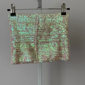 Y2K Poof M Iridescent Sequin Tube Top Rave Ethereal Mermaidcore Fairy Grunge‎ thumbnail 5