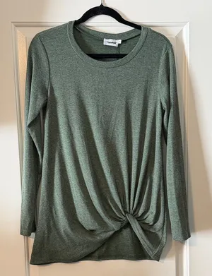 Green Long Sleeve Women's Top thumbnail 1