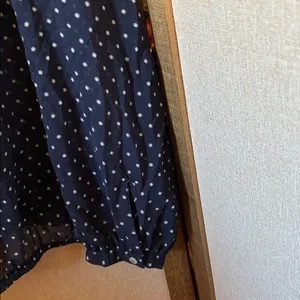FINAL MARKDOWN ESPRIT Navy Polka Dot Blouse 8 thumbnail 2