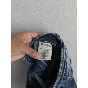 Miss Me Mid Rise Easy Bootcut Jeans 30 Blue Thick Stitch Bling Western Y2K Boho thumbnail 12