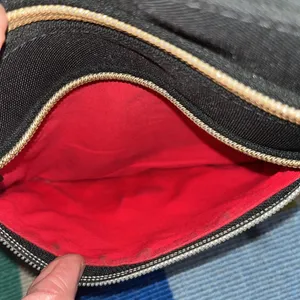 Dooney and Bourke Black Nylon North South Triple Zip Purse Bag thumbnail 6