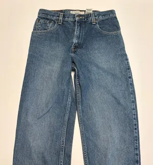 Levi Strauss Signature Relaxed Fit Jeans Womens 8 Long Blue Denim High Rise W29 thumbnail 1