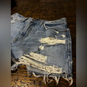 Abercrombie & Fitch Annie High Rise Distressed‎ Denim Shorts - 30 / 10 thumbnail 5