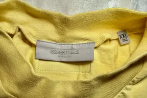 Fear Of God Essentials Shirt Mens XXL Yellow Short Sleeve Spell Out thumbnail 6