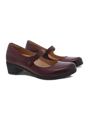 Dansko Callista Burnished Nubuck mary Jane shoes Wine sz 40 thumbnail 8