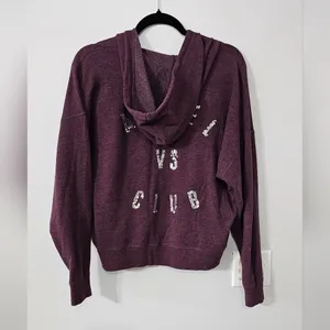 Victoria’s Secret Angel vs Club Sequin Zip Hoodie Purple Medium 2014 thumbnail 6