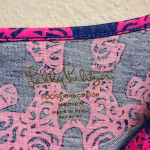 Lilly Pulitzer Marlowe "Pack Your Trunk" Mini Dress Medium Elephant Pima Cotton thumbnail 7