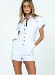 LIONESS Denim Romper thumbnail 2