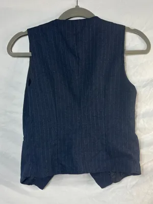 Vintage Office Siren Vest in Navy thumbnail 5