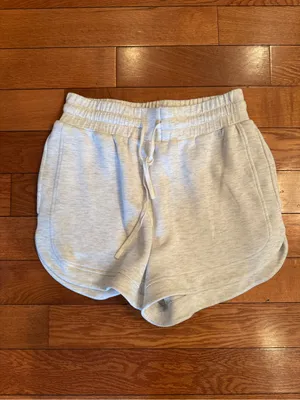 Varley DoubleSoft Light Heather Gray Lounge Shorts – Size Small, NWOT thumbnail 2