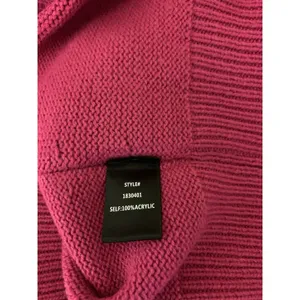 Anthropologie Current Air Hot Pink Knit Sweater Pullover Balloon‎ Sleeve Medium thumbnail 4