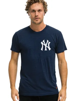 NIB Unisex New York Yankees Aviator Nation x MLB Navy Tri-T-Shirt Size small thumbnail 3