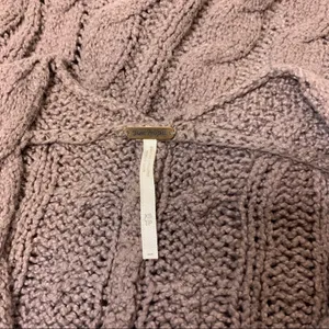 Free people easy cable v neck‎ sweater mushroom thumbnail 10