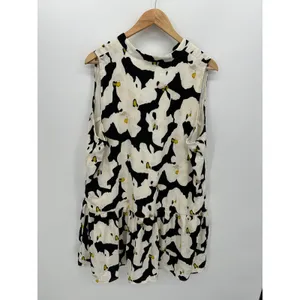 Nine West Oversized Flowy Floral Dress Size XXL Sleeveless Tiered Button Front‎ thumbnail 3