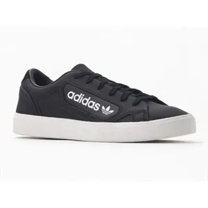 adidas Originals Women's Sleek Sneaker, core Black/Crystal White 7 M US thumbnail 2
