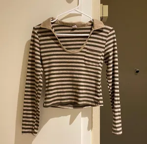 Cropped Stripe Top Layer Top Multi thumbnail 1