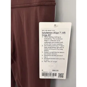 Lululemon Align High Rise Crop 23” Leggings Lava Cake New with tags size 6 thumbnail 6