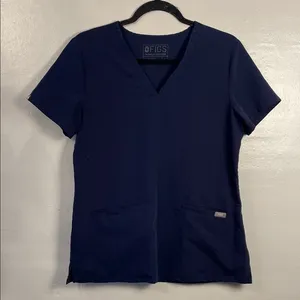 Figs Women's Deep Blue Short Sleeve Top thumbnail 1