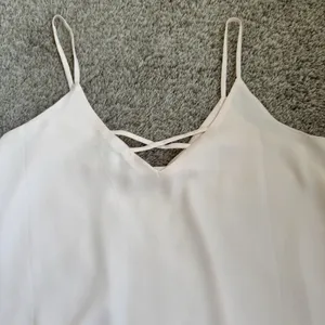 Source Unknown Light Pink Spaghetti Strap V-Neck Ruffle Tiered Dressy Tank Top Summer Sz Small thumbnail 2