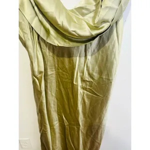 REFORMATION Dried Herbs Green Asymmetrical Cowl Neckline Rhonda Dress sz 18 thumbnail 9