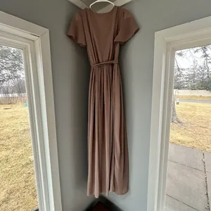 Baltic Born Kristina Maxi Wrap Dress Taupe Long‎ Womens Size S thumbnail 5