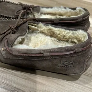 Ugg Australia Brown and Tan Slippers Women’s 8 thumbnail 3