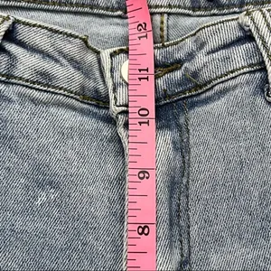 Blue B Buckle Light Wash Distressed High Waist Skinny Jeans L thumbnail 8