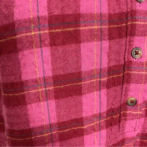 Anthropologie Isadora Button-Back Tunic Posy Pink Shirt‎ Blouse Top Plaid Medium thumbnail 14