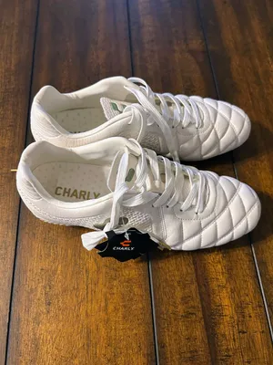 Charly Legendario 2.0 LT FG White Leather Soccer Cleats Men’s Size 8 NWT thumbnail 2