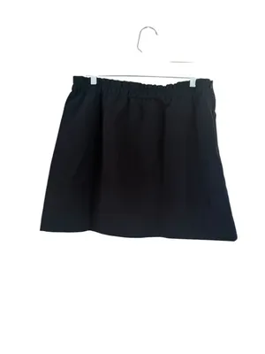 Women's Cider Black Mini Skirt with Gold Buttons, Size XL thumbnail 3
