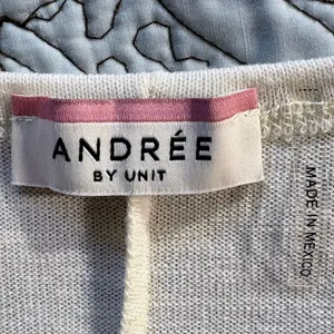 Andree by Unit Cream Batwing Sleeve Slub Textured Top Sz Large 💚 thumbnail 7