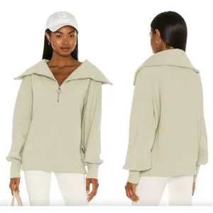 VARLEY Vine Ottoman Half Zip Pullover in Desert Sage Size X-Small thumbnail 13