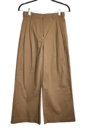 Abercrombie & Fitch Khaki Wide Leg Pleated Pants Size 24 Short thumbnail 1